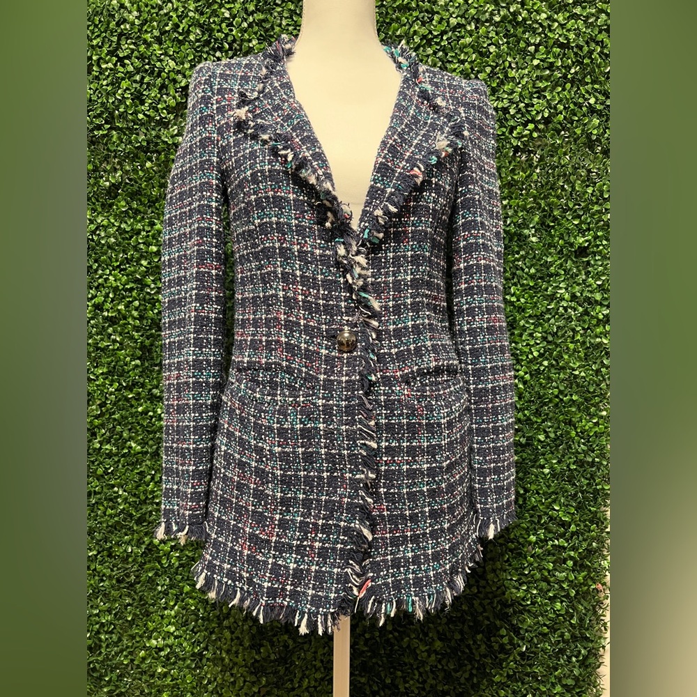 Etcetera Multicolor Tweed Blazer/Jacket, Size 2, Great Used Condition